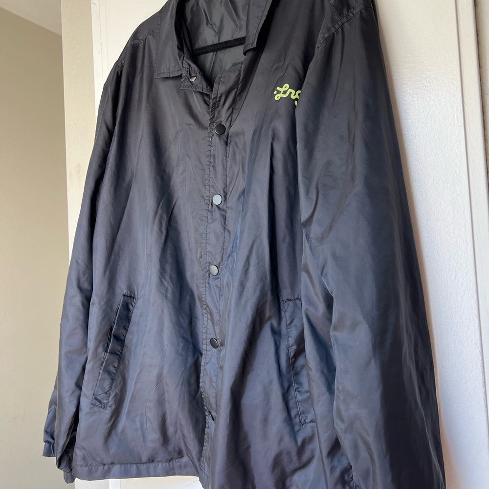 LRG Black Outerwear with Green Details pit 25 lengths 29